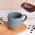 Bosmarlin Large Stoneware Speckled Coffee Mug, 17 Oz Ceramic Tea Cup, Dishwasher and Microwave Safe, Blue
