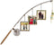 Young's Inc Wood Fishing Pole Triple Photo Frame Rustic Lake House Wall