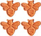 dgudgu Bee Shape Brown Sugar Keeper Terra Cotta Brown Sugar Saver Terracotta Brown