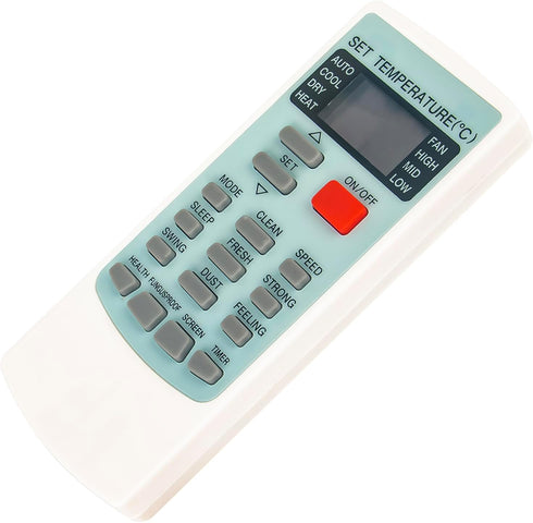 YKR-H002E Replacement Remote Control for AUX Air Conditioner, Fits YKR-H/008, YKR-H/009, YKR-H/888, YKR-H/006E