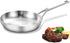Tri-Ply Fully Bonded Stainless Steel 8inch Frying Pan, Chef's Skillet, Induction & Dishwasher Safe, Removable Handle