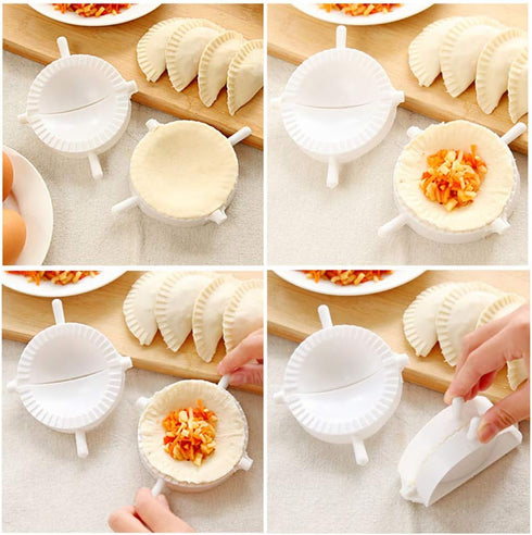 Dumpling Maker Tools 5 Packs with Different Sizes of Dumpling Mold, Perfect for Making Hand Pies, Ravioli, Calzones