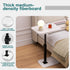 Adjustable Side Table TV Tray, C Shaped End Table, Small Bedside Table, Mid Century Modern Accent Nightstand for Living