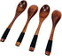 JapanBargain 2685x4, Set of 4 Wooden Dinner Spoons Yogurt Spoons Snack Spoons Ice Cream Spoons Children Spoons, 7-3/4 inch