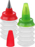 ABOOFAN 2 Pcs Cookie Icing Bottles, Squeeze Writer Bottles with Couplers and Stainless Steel Tips for Decorating