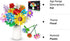 Flowers Bouquet Building Set, 980 PCS - 12 Kinds of Flowers, Botanical Collection for Mother's Day, Birthdays, Gifts