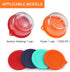 Sophico 1 Cup Round Silicone Storage Cover Lids Replacement for Anchor Hocking and Pyrex 7202-PC Glass Bowls (Container not Included) (Orange - Red) by SOPHICO
