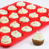 CAKETIME Silicone Muffin Pan Mini 24 Cups - Nonstick Food Grade Baking Pan