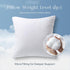 Phantoscope 18x18 Pillow Insert - Throw Pillow Insert with 100% Cotton Cover, 18 Inch Square Microfiber Pillow Sham