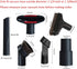 Vacuum Attachments Accessories Cleaning Kit, Brush Nozzle Crevice Tool for 1 1/4 inch & 1 3/8 inch Standard Hose, 6pcs