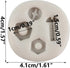 Hand Tools Silicone Molds - Screw Nut Fondant Mold for Construction Tools Candy Decorating Cupcake Topper