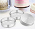 E-far 8 Inch Cake Pan Set of 3, Stainless Steel Round Layer Cake Baking Pans, Non-Toxic & Dishwasher Safe
