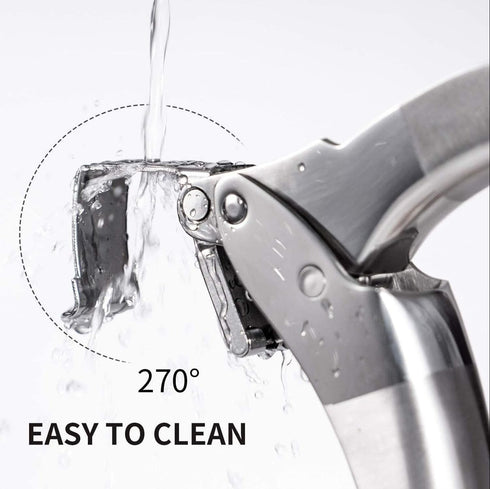 Premium Garlic Press, Stainless Steel Easy to Clean Mincer, Durable Construction and Rust Proof