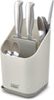 Joseph Joseph Duo Kitchen Sink Cutlery Drainer with Knife Slot, Grey Kitchen Sink Drying Rack Organizer