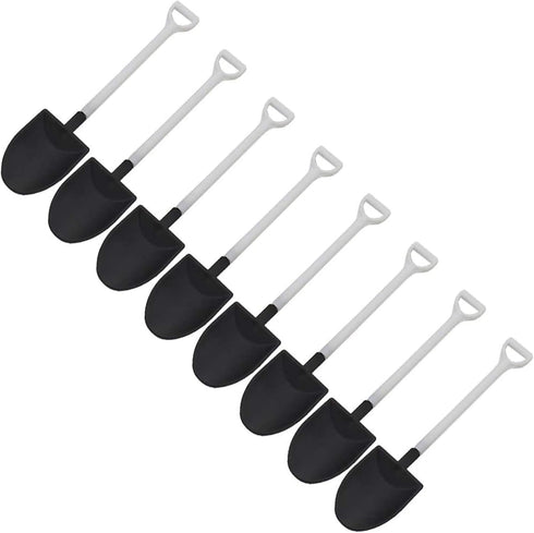 Set of 50 Novelty Disposable Plastic Shovel Shape Dessert Spoons