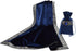 BLESSUME Square Velvet Altar Tarot Table Cloth and Pouch, Dark Blue
