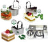 NewlineNY Stainless Steel Dessert Rings, 12 Pcs - Round, Square, Rectangular Molds for Appetizers, Salads, Cakes, Mousse