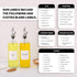 500ml, Set 2 Molimoli Oil and Vinegar Dispenser with Metal Pour Spout, Weighted Pourer, Glass Bottle Dispenser