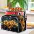 Plus Size 4 Slice Toaster Cover Splash Oil Painting Sunflower, Dust Protection for Microwave Oven (16x16") 2PCS