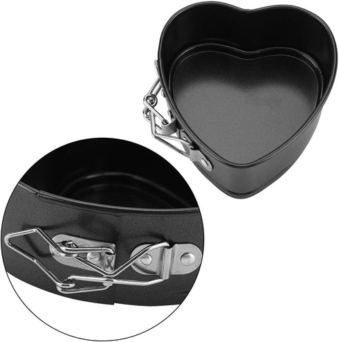 Non Stick Heart Springform Pan, Non-stick Cheesecake Heart Shaped Cake Moulds, Carbon Steel Bakeware