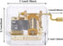Pursuestar Happy Birthday Music Box - Clear Gold Hand Crank Musical Box for Mom/Dad/Daughter/Son - Unique Gift
