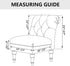 TOPYUMH Armless Velvet Accent Chair Covers Luxury Thick Velvet Chair Slipcovers, Removable Furniture Protector