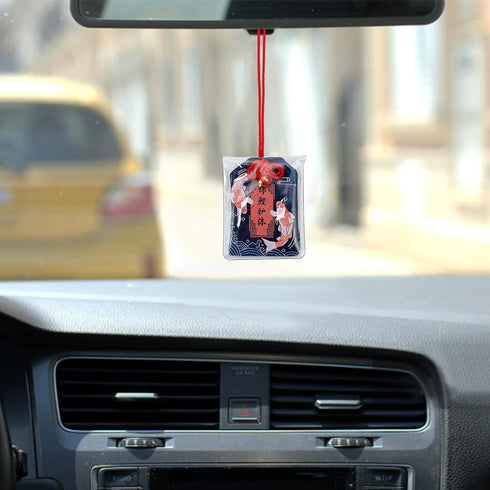 8 Pieces Japanese Omamori Amulet Charms - Good Luck Hanging Sachet for Career, Love, and Success