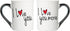Wedding Gifts for Couples, Set of 2 I Love You More Coffee Mugs, Engagement Gift Ideas for Men/Women