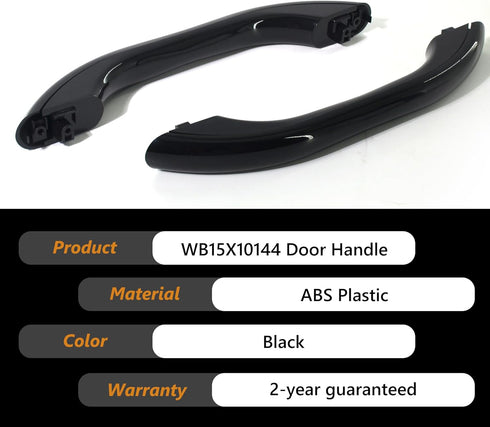 WB15X10144 Black Microwave Door Handle, Compatible with GE Microwaves, Replaces AP3792823,1085689, AH952973 Oven Parts