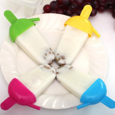 AMBSS SYS 8 pack Frozen Set Frozen Frozen - Ice Popsicle Mold with Slurping Straw Drip Guard - For Homemade Treats