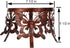 10 12 inch 5.5" Lily's Home Metal Gazing Ball Stand for or Metal and Glass Garden Gazing Globes. Tall (Butterfly)
