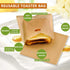 Non Stick Toaster Bags Reusable and Heat Resistant, Perfect for Grilled Cheese Sandwiches (10)