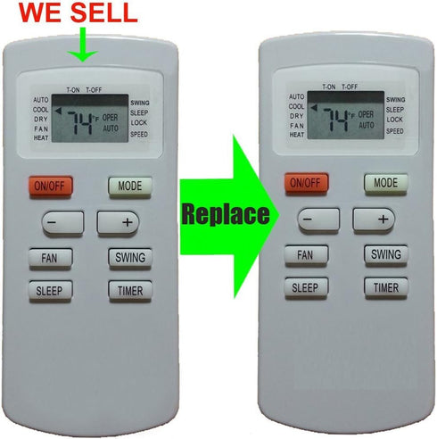 RCECAOSHAN Replacement for Soleus Air Conditioner Remote Control YX1FF YX1F for GH-PAC-10E5