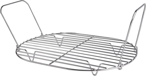 Steam and Roast Rack Stainless Steel for Ninja Foodi Possible Cooker Pro 8.5 Qt, Slow Cooker Crock Pot Oval Chrome Pack