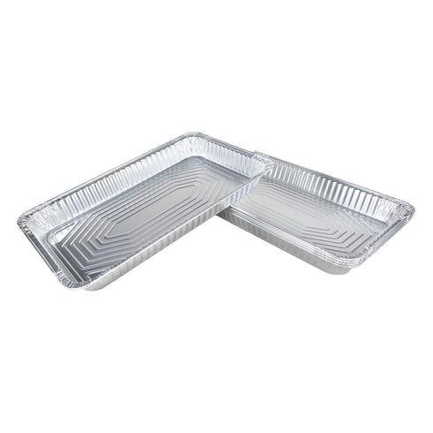 IDL Packaging Full Size Aluminum Steam Table Pans, Medium 21" x 13" x 2.25" (pack of 5) for Grilling and Cooking