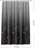 72 x 72 Black Star Shower Curtain Liner, Plastic Waterproof Lightweight Shower Liner with Grommet Holes & 3 Magnetic