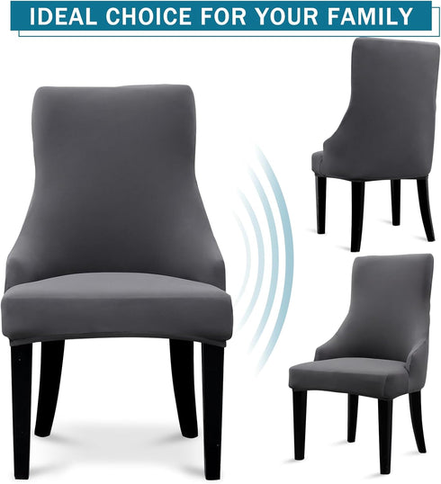 Liykimt Stretch Wingback Side Chair Slipcover-Accent Chair Cover Slipcover with Arm,Washable Upholstered Arm Dining