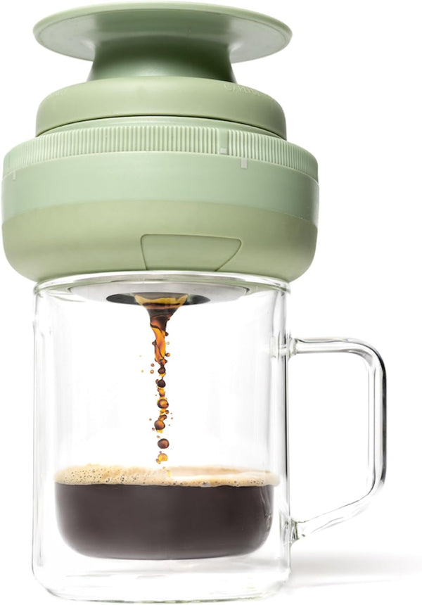 Corkcicle Coffee Palmpress - Single Serve - Portable Pour Over & French