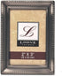 Lawrence 11523 Antique Pewter Picture Frame, 2x3 Inch, Beaded Edge Design