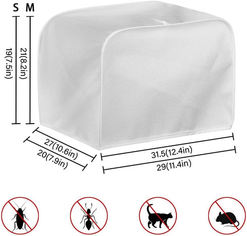 Sunflower Music Print Bread Maker Cover, Anti Dust Fingerprints Toaster Covers for Kitchen, Toaster Cover 4 Slice Wide Slots