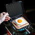Double Sided Frying Pan, Non-Stick with Heat-Resistant Handles, Multifunctional Breakfast Pan, 5.5 Inches