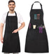 4 34 Inch Noverlife Hair Stylist Apron with Pockets, Hair Resistant Long Hairdresser Aprons w/Adjustable Strap