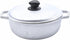 IMUSA Traditional Caldero with Lid, 4.8 Quart, Silver, Made in Colombia