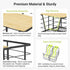 Sphakl 2 1 13/30/33 in Trash Bag Dispenser Under Sink, Large Garbage Bag Roll Holder with Bamboo Lid, Fits Gal Bags
