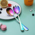 Berglander Rainbow Salad Server Set, Stainless Steel with Titanium Colorful Plating, Pack of 2