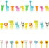 Tegg 30PCS Cute Animal Bento Decoration Food Picks Forks Skewers for Lunch Box Mini Cartoon Toothpicks