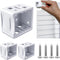Mini Blind Brackets 1 Inch Window Blind Brackets for Headrail Holder, White (2 pcs)