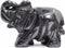 Justinstones 2 Inch Carved Natural Hematite Gemstone Elephant Healing Guardian Statue Figurine Crafts