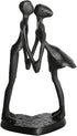 Iron Anniversary Couple Sculpture - Romantic Heart Statue for Home Decor, Gifts for Wife, Wedding Anniversary,