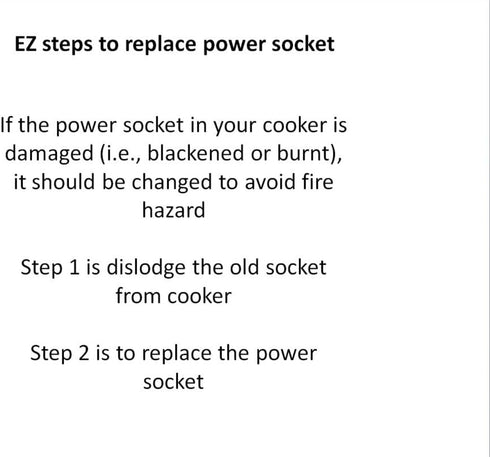 GJS Gourmet Power Socket Replacement for Power Cooker XL, Not Created or Sold by Power Cooker
